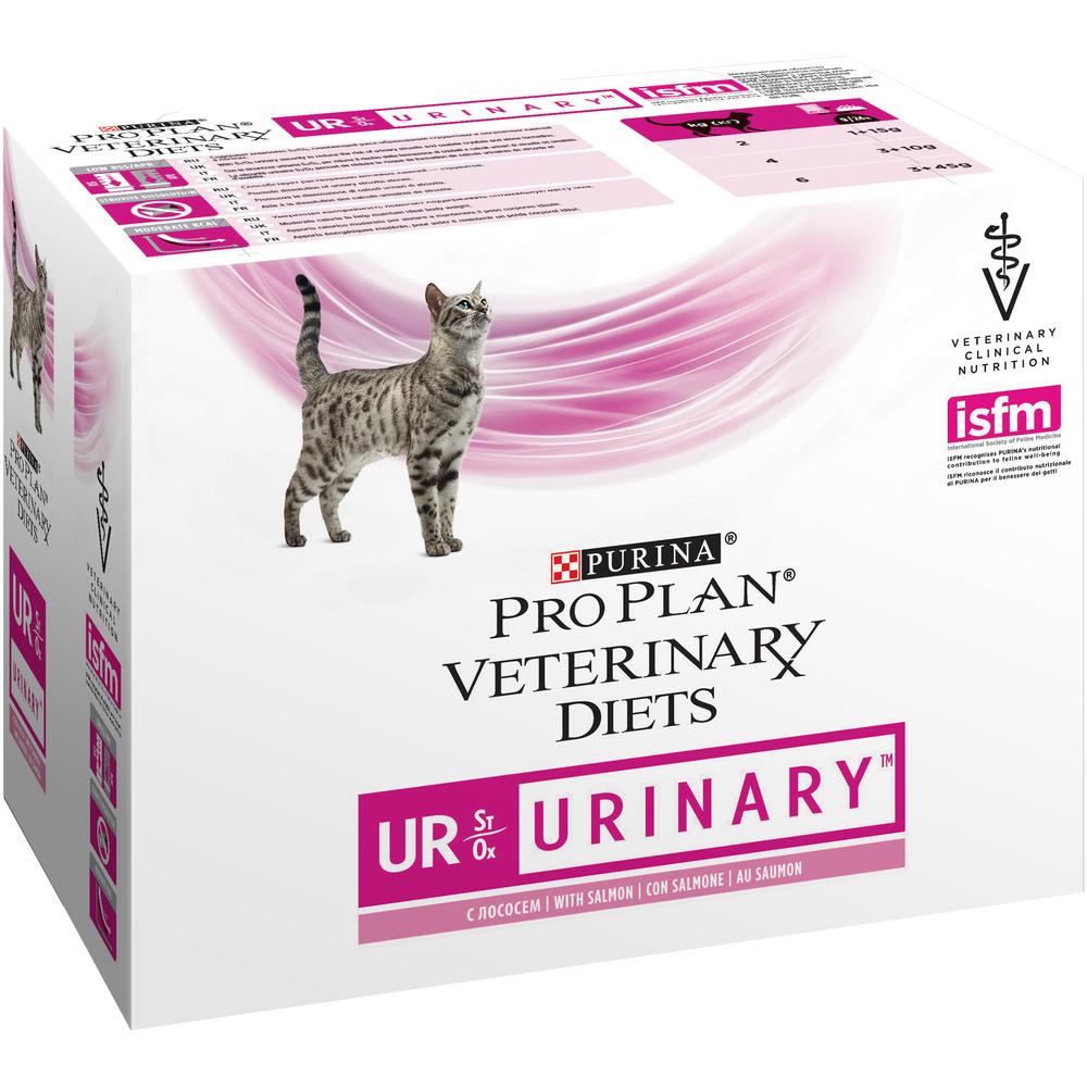 фото Влажный корм для кошек pro plan veterinary diets ur urinary, лосось, 10шт, 85г