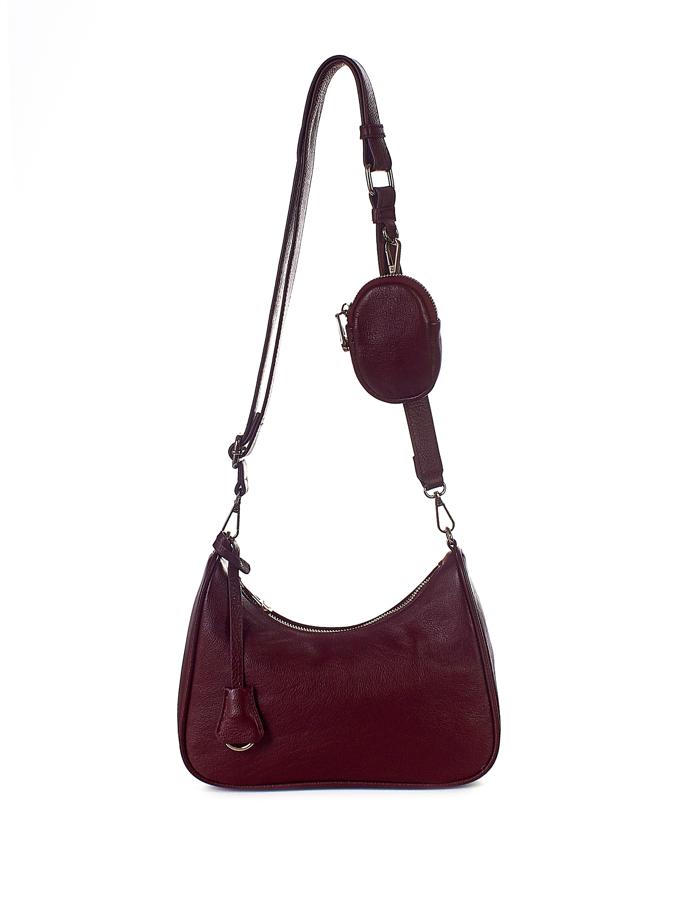 Комплект (сумка+кошелек) женский Blu Style 79435, бордовый