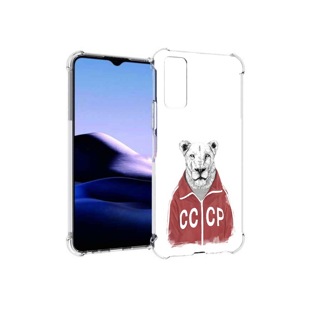 

Чехол MyPads Tocco для Vivo Y20 львица ссср (PT154038.379.450), Прозрачный, Tocco