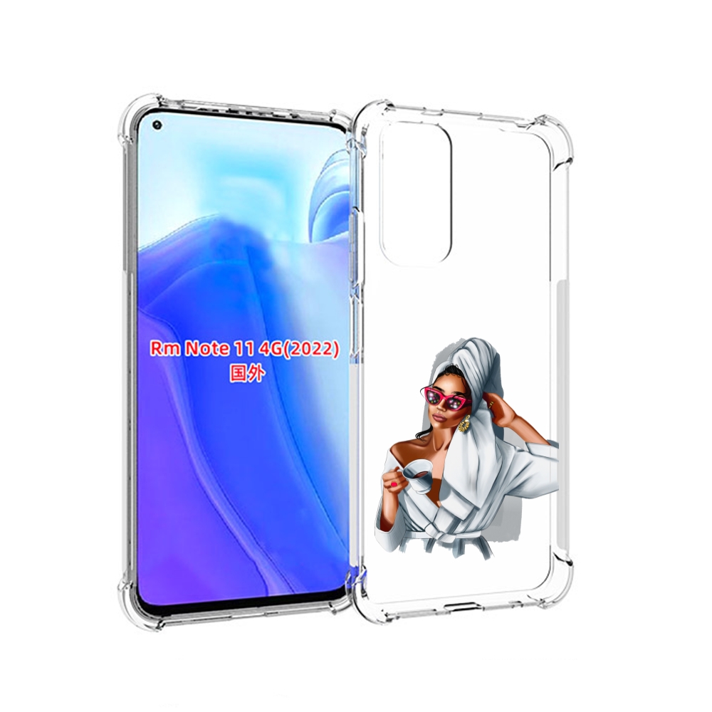 

Чехол MyPads Девушка в белом халате женский для Xiaomi Redmi Note 11 4G ( Глобальная ве, Tocco