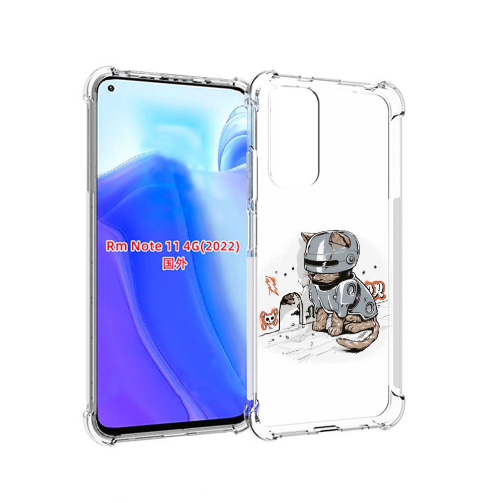 

Чехол MyPads Грозный кот для Xiaomi Redmi Note 11 4G ( Глобальная версия ), Tocco