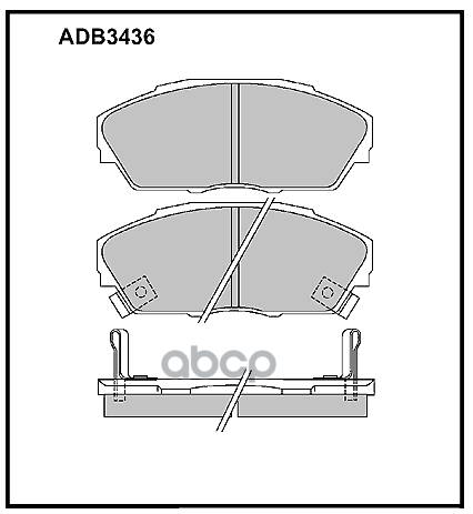 

Колодки ALLIED NIPPON арт. ADB3436