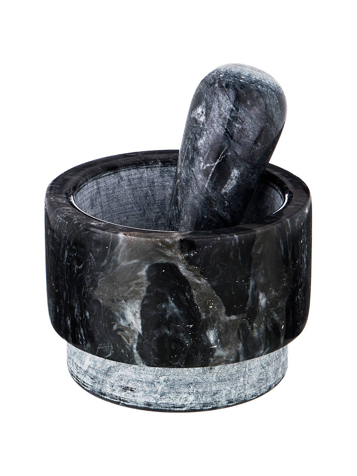 Ступка с пестиком двусторонняя Agness мрамор 14x10,5 см 925-116