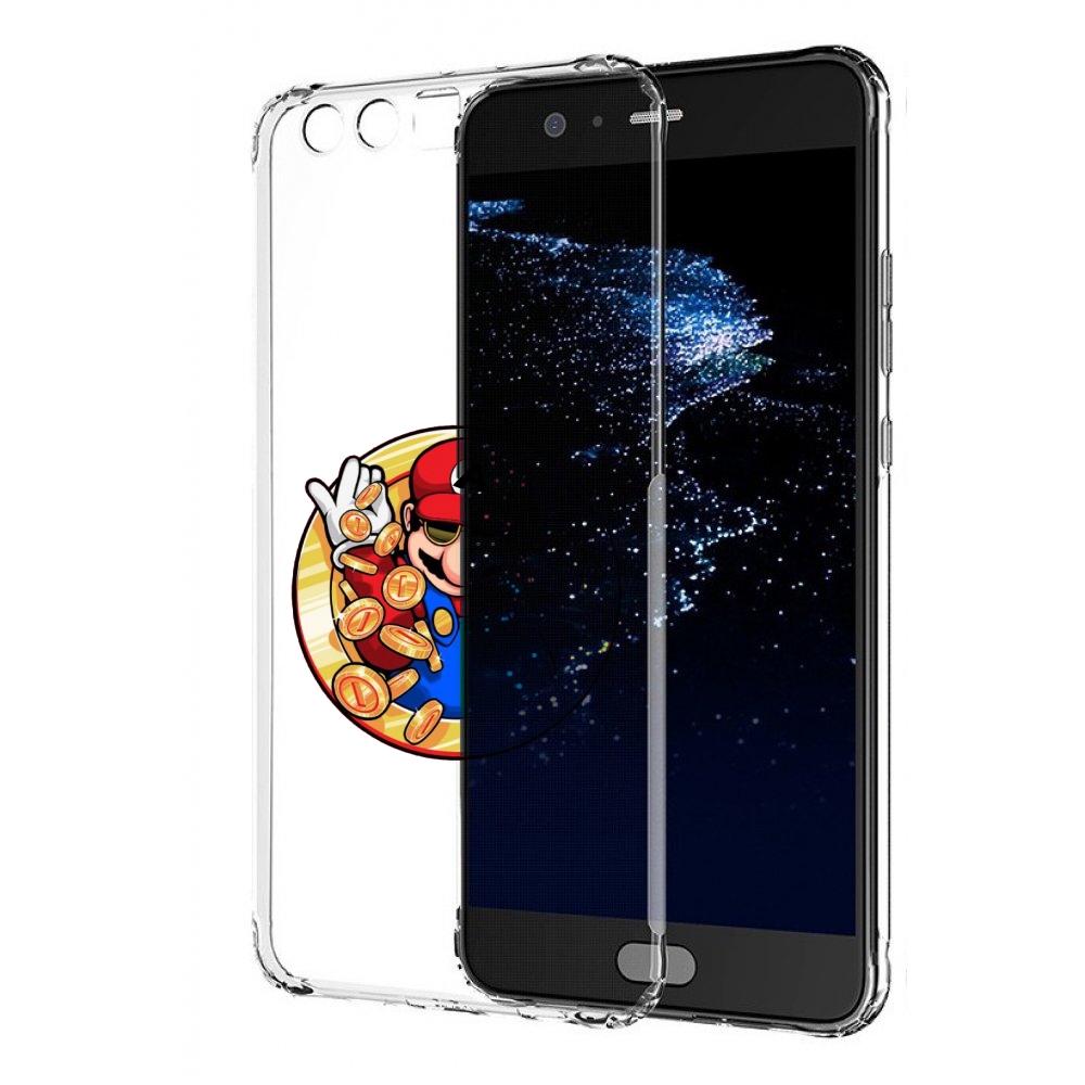 

Чехол бампер MyPads богатый марио для Huawei P10 Plus противоуда, Прозрачный, Tocco