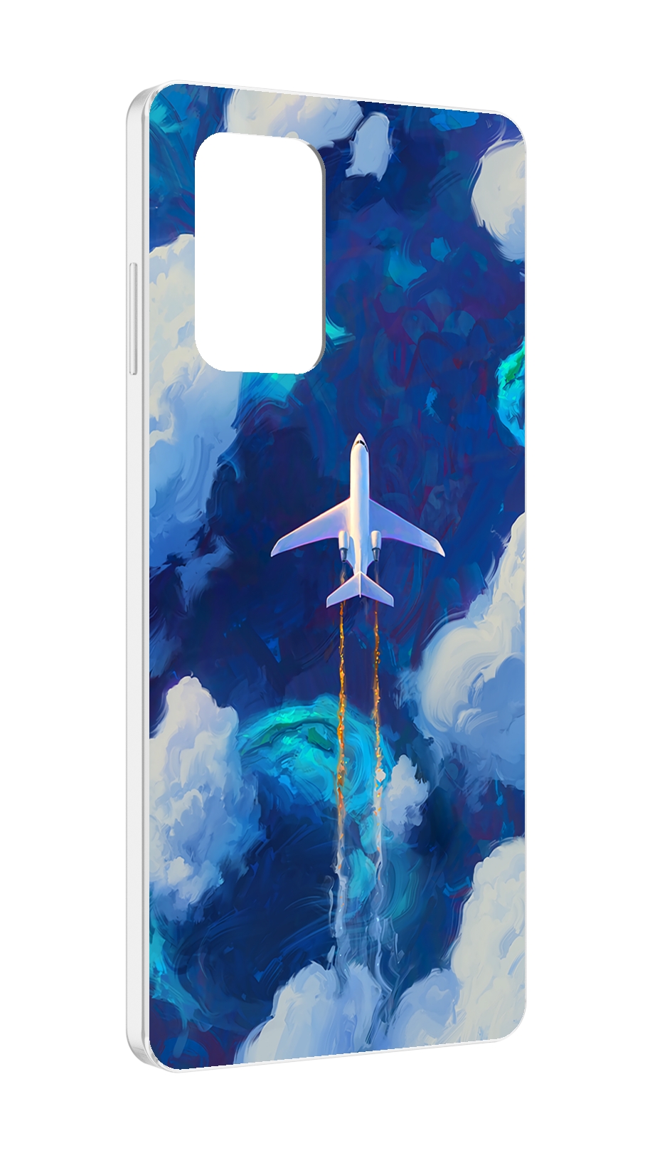 Чехол MyPads самолет-в-небе-рисунок для ZTE Blade A72 / ZTE Blade V40 Vita