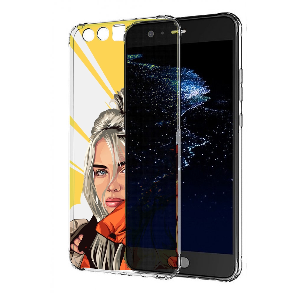 

Чехол бампер MyPads билли-айлиш-в-куртке для Huawei P10 Plus про, Прозрачный, Tocco