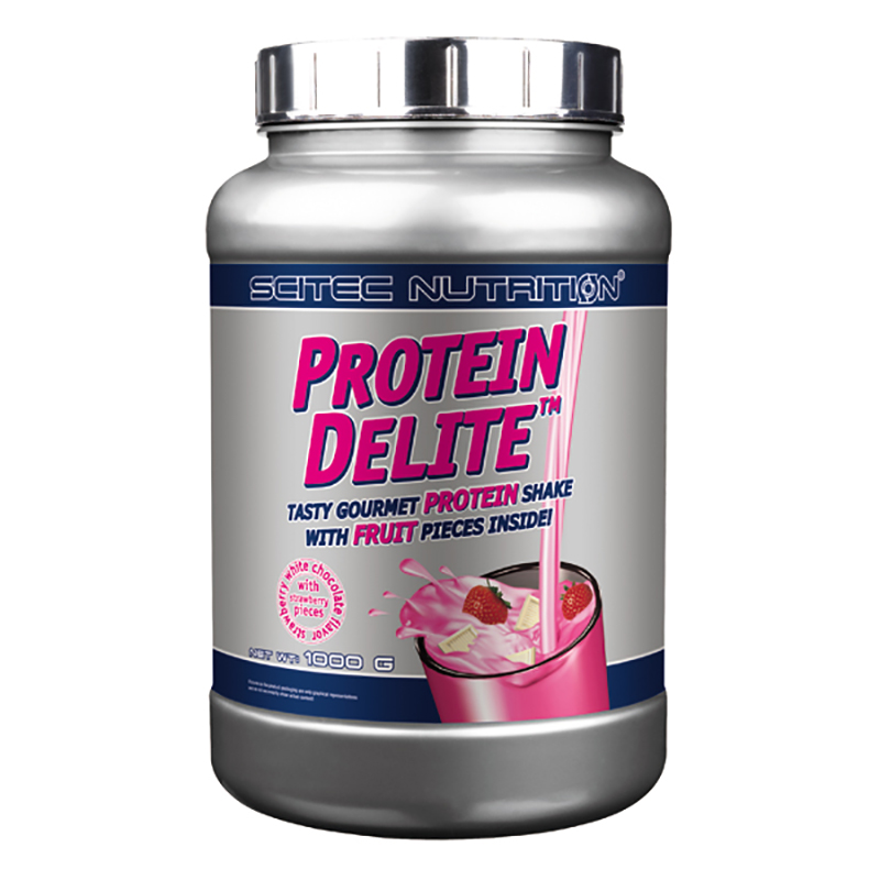 фото Протеин protein delite 1000 гр - белый шоколад клубника scitec nutrition