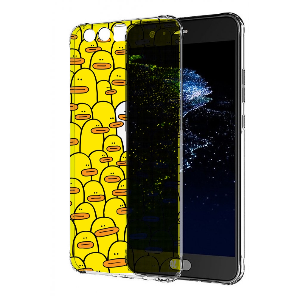 

Чехол бампер MyPads белый среди желтых для Huawei P10 Plus проти, Прозрачный, Tocco
