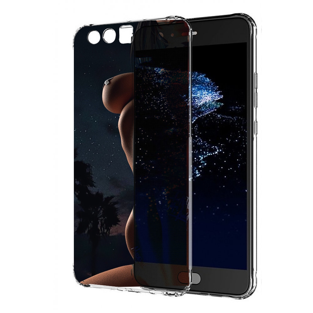 

Чехол бампер MyPads белые-татуировки-на-теле для Huawei P10 Plus, Прозрачный, Tocco