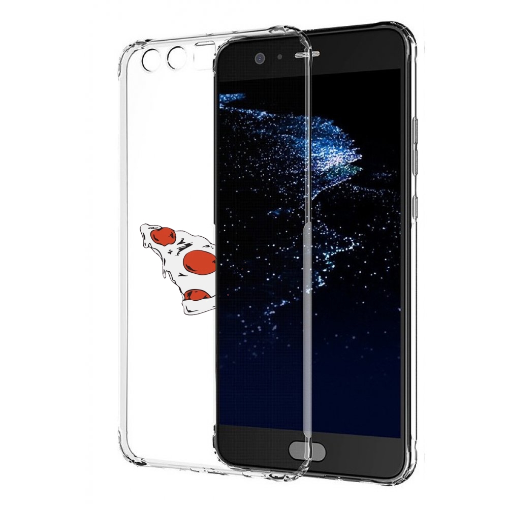 

Чехол бампер MyPads белая-пицца для Huawei P10 Plus противоударный, Прозрачный, Tocco