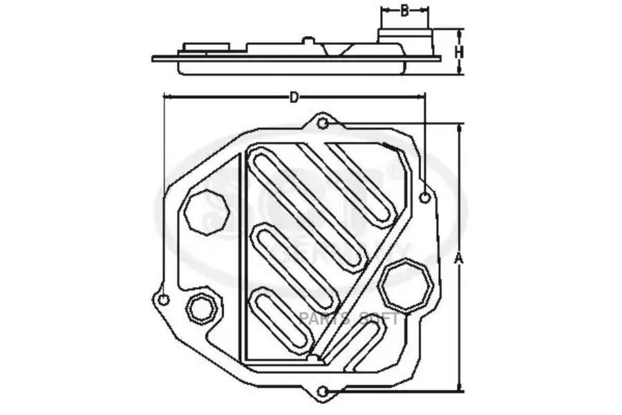 

SCT SG 1706 Фильтр для АКПП SG1706