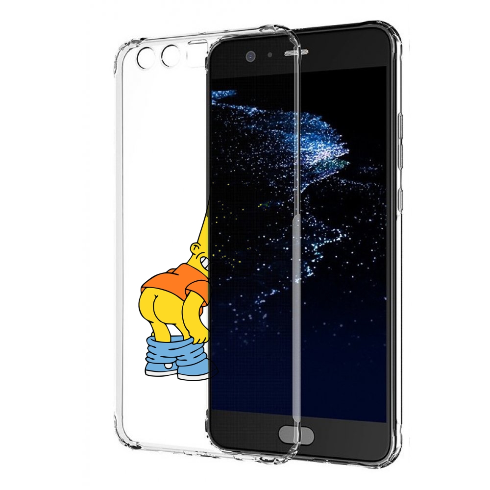 

Чехол бампер MyPads барт-симпсон-довольный для Huawei P10 Plus п, Прозрачный, Tocco