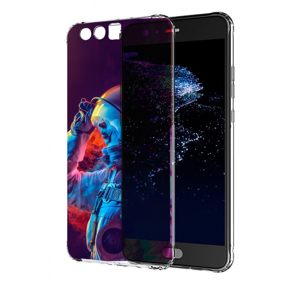 

Чехол бампер MyPads астронавт в дыму для Huawei P10 Plus противо, Прозрачный, Tocco