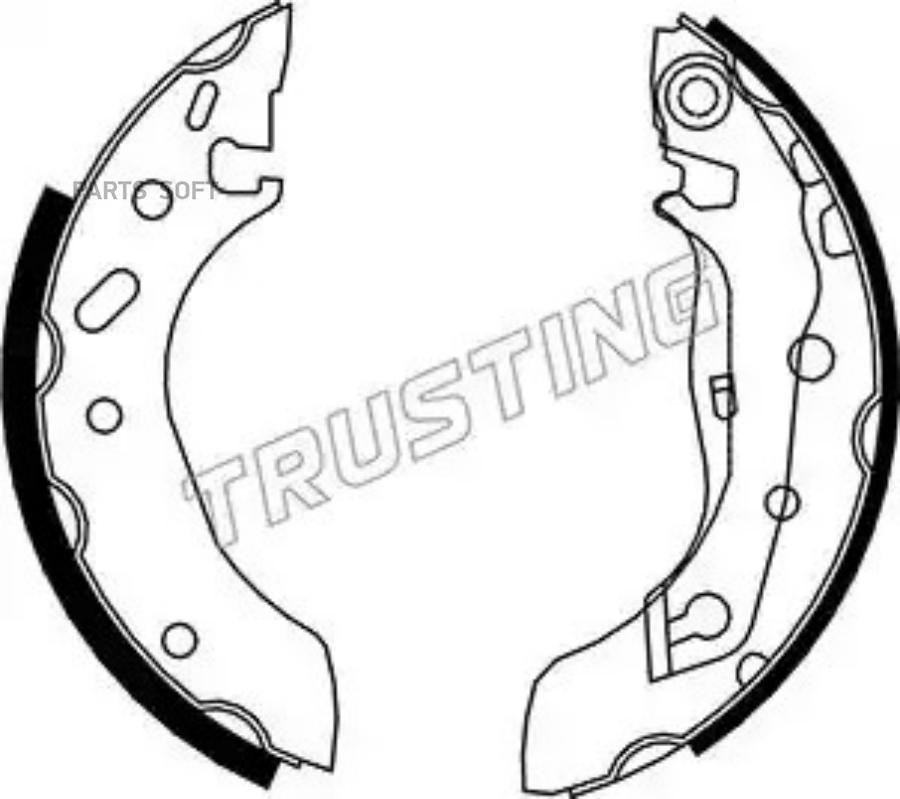 

Тормозные колодки TRUSTING барабанные 40141