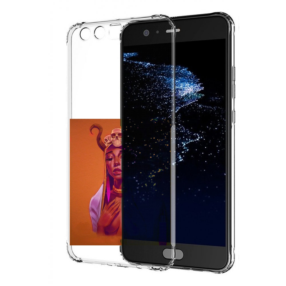Чехол бампер MyPads античная-девушка для Huawei P10 Plus противо