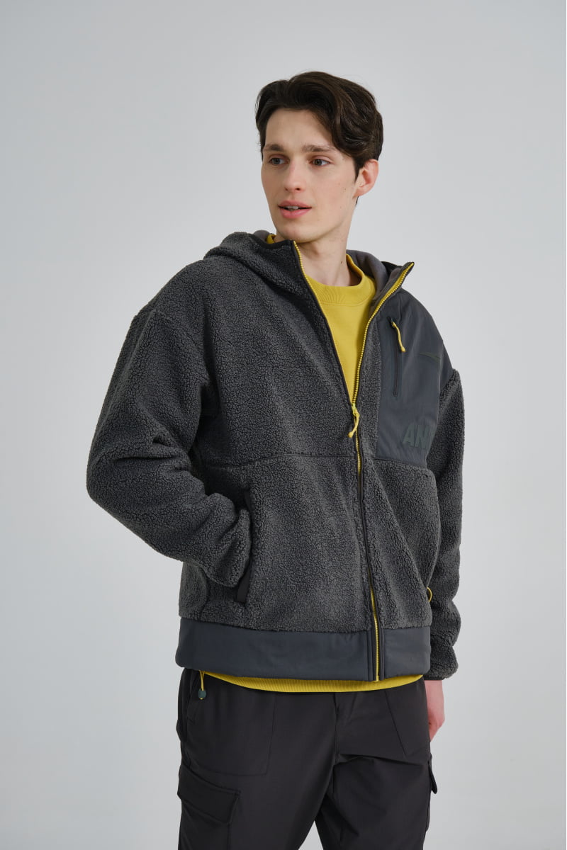 Толстовка мужская Anta 852347734 Track Top A-LAMB FLEECE TECH зеленая M