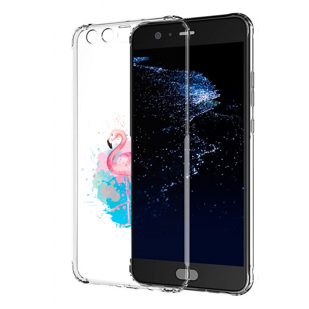 

Чехол бампер MyPads акварельное-фламинго для Huawei P10 Plus про, Прозрачный, Tocco