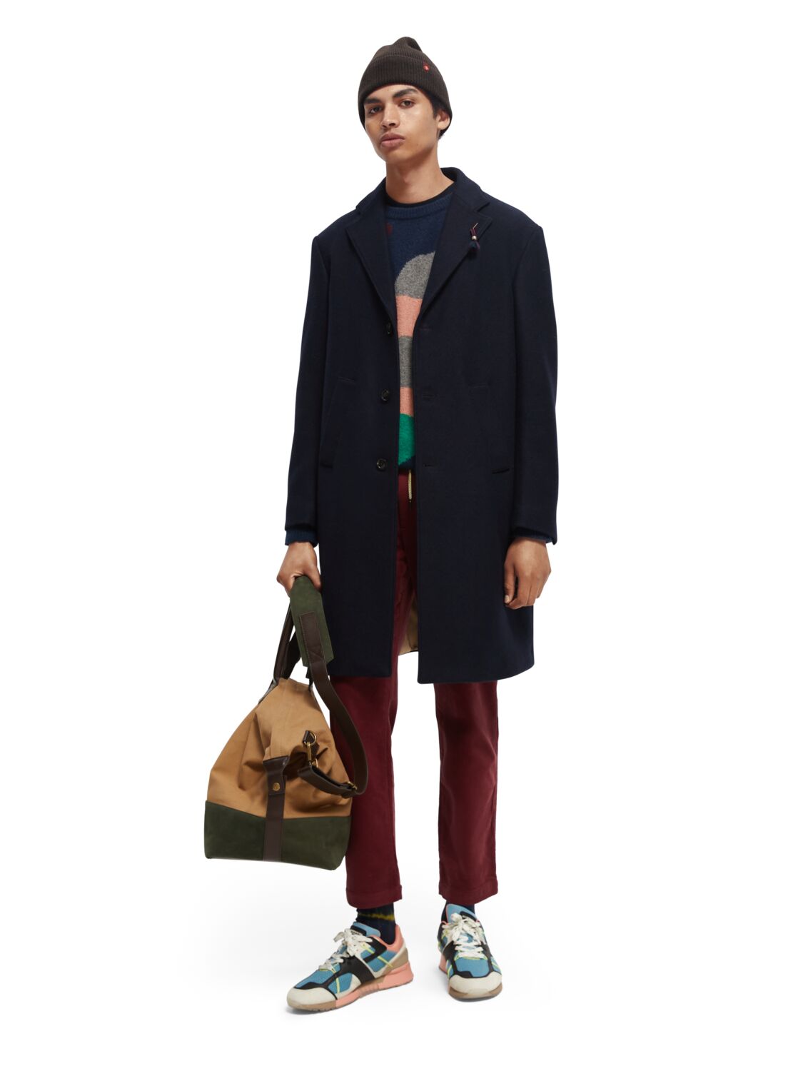 

Пальто мужское Scotch & Soda 171931/0002 черное 48 RU, 171931/0002