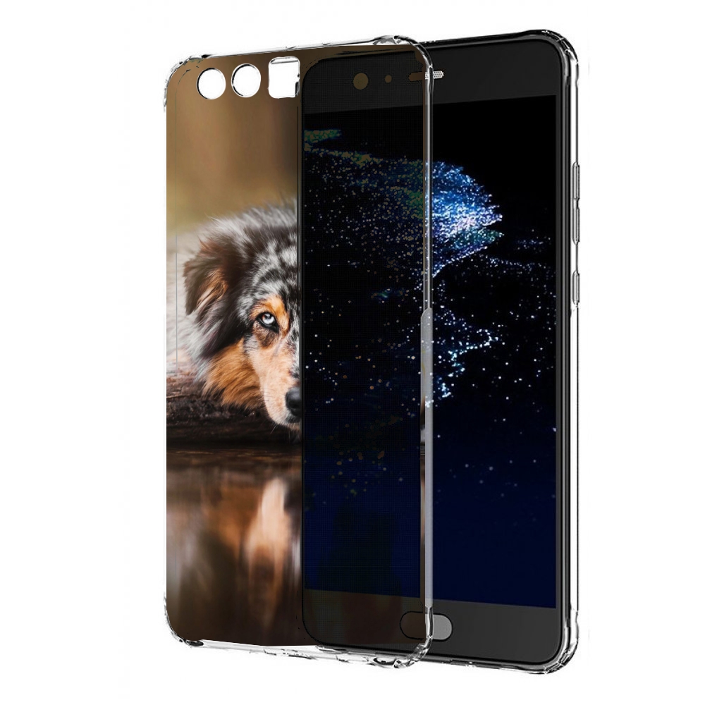 

Чехол бампер MyPads австралииская овчарка для Huawei P10 Plus п, Прозрачный, Tocco