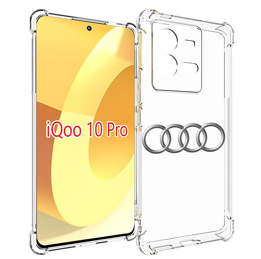 

Чехол MyPads audi-7 мужской для Vivo iQOO 10 Pro, Прозрачный, Tocco