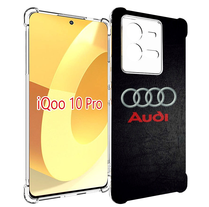 

Чехол MyPads audi 6 мужской для Vivo iQOO 10 Pro, Прозрачный, Tocco