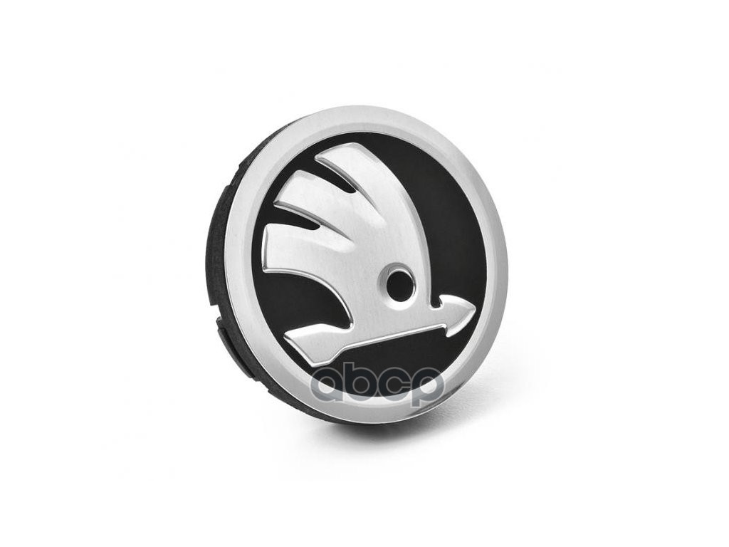 

Колпак Колесный Центр Литого Диска Skoda VAG арт. 5E0601151FOD, Черный