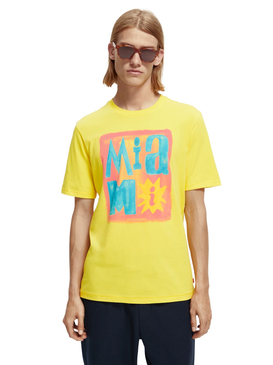 

Футболка мужская Scotch & Soda 169546/0244 желтая L, 169546/0244