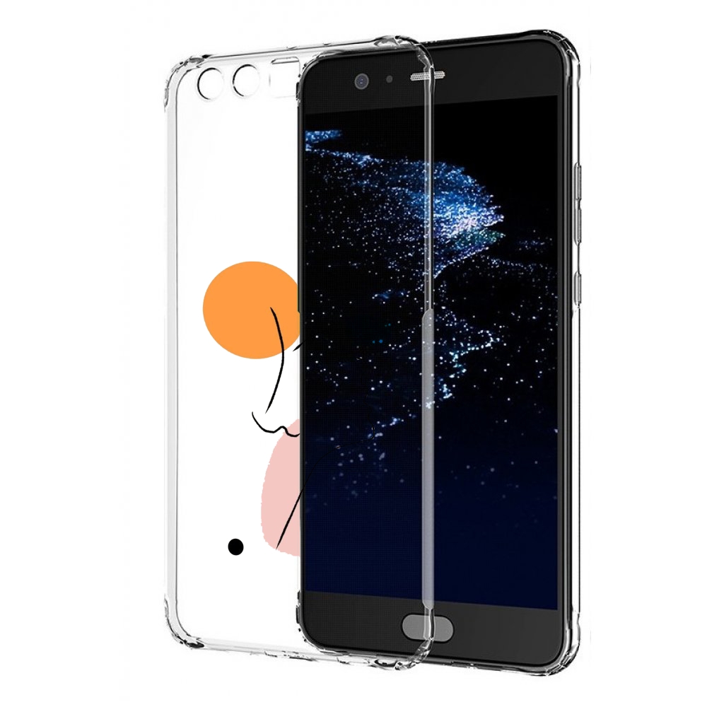 

Чехол бампер MyPads абстракция девушки женский для Huawei P10 Pl, Прозрачный, Tocco