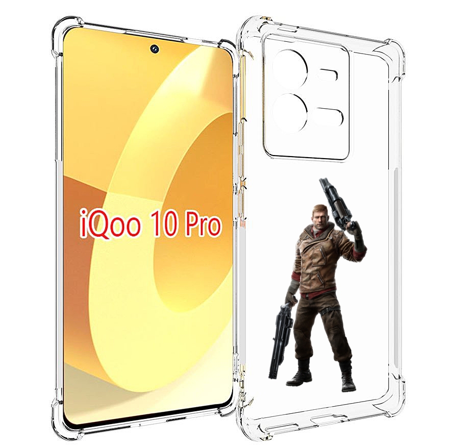 

Чехол MyPads Wolfenstein для Vivo iQOO 10 Pro, Прозрачный, Tocco