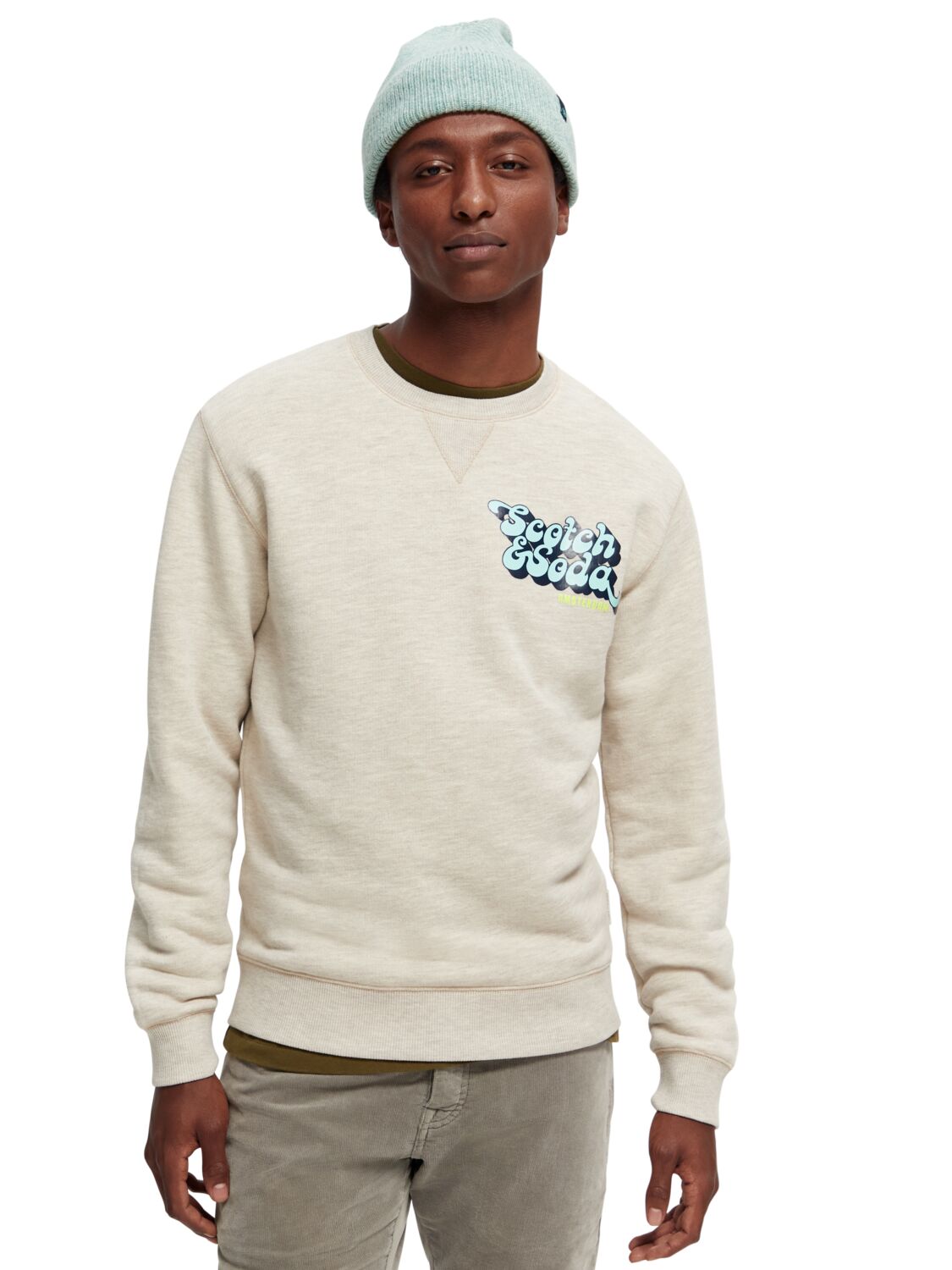 

Свитшот мужской Scotch & Soda 169185/0831 серый L, 169185/0831