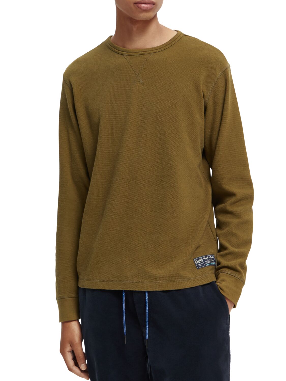 

Лонгслив мужской Scotch & Soda 169094/0360 зеленый M, 169094/0360