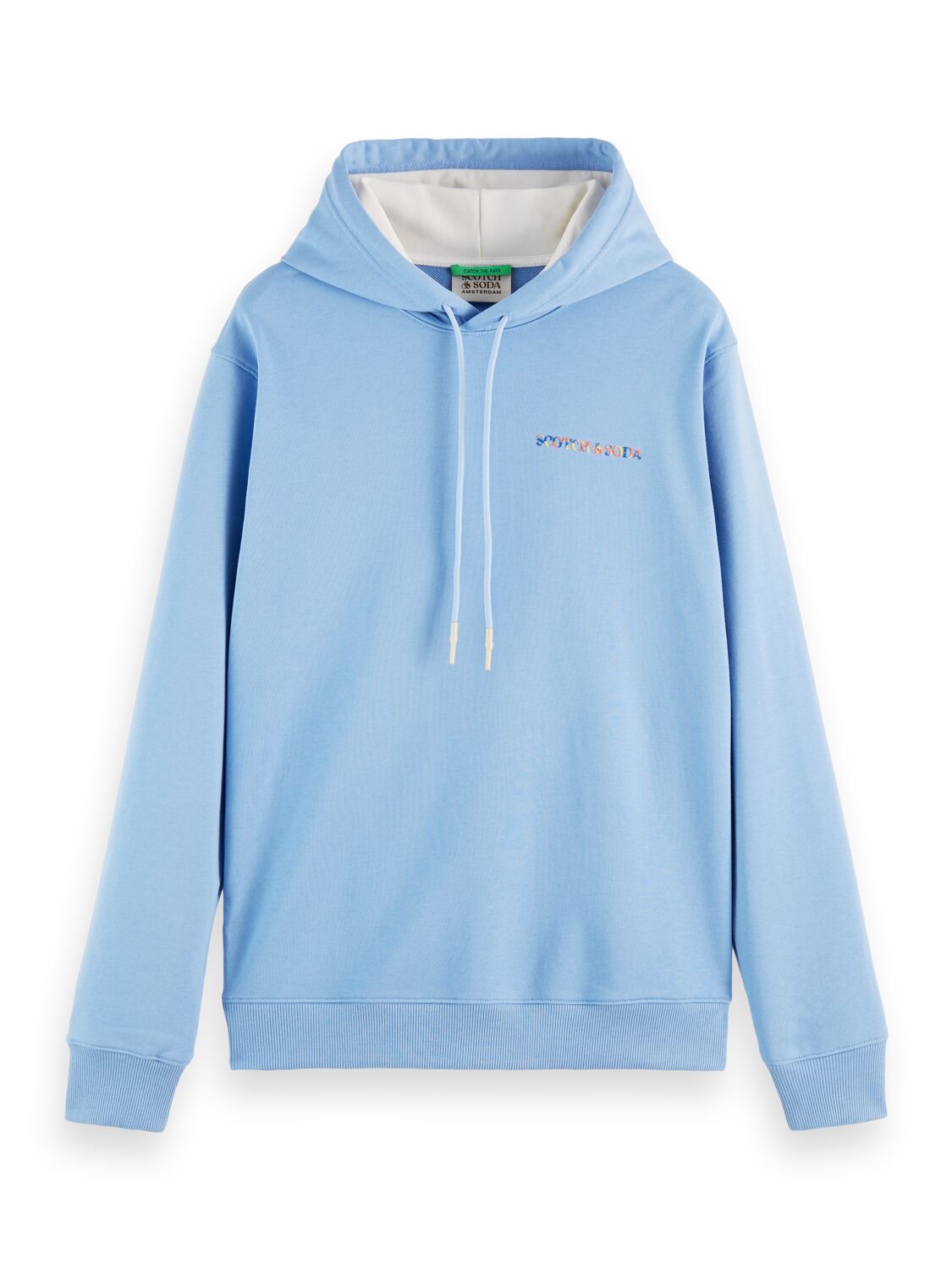 

Толстовка унисекс Scotch & Soda 166038/0765 голубая L, 166038/0765
