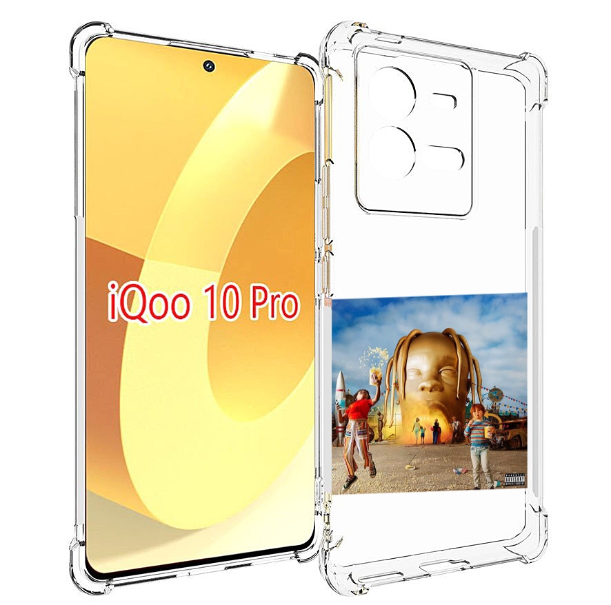 

Чехол MyPads Travis Scott - Astroworld для Vivo iQOO 10 Pro, Прозрачный, Tocco