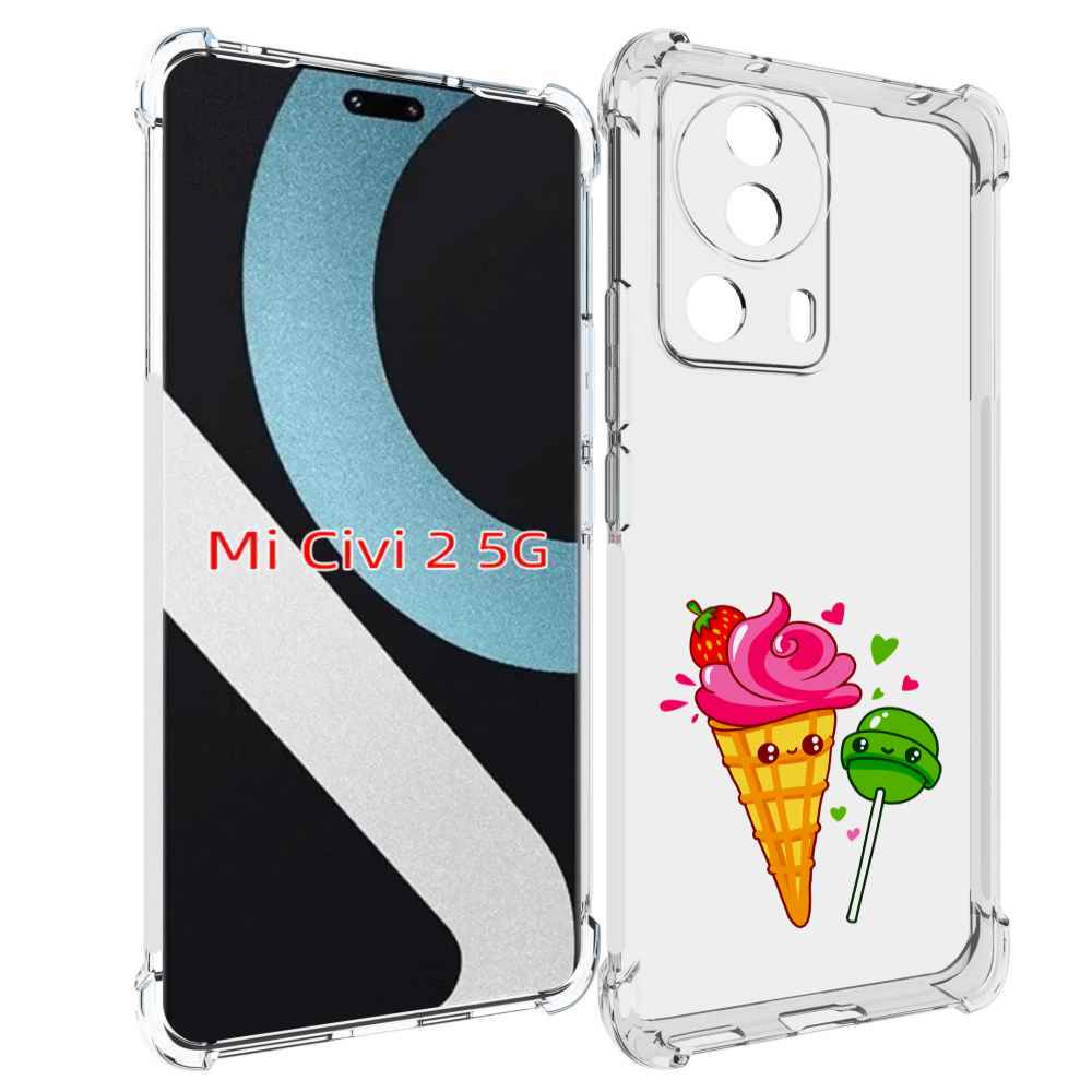 

Чехол MyPads Вкусняшки для Xiaomi Civi 2, Прозрачный, Tocco