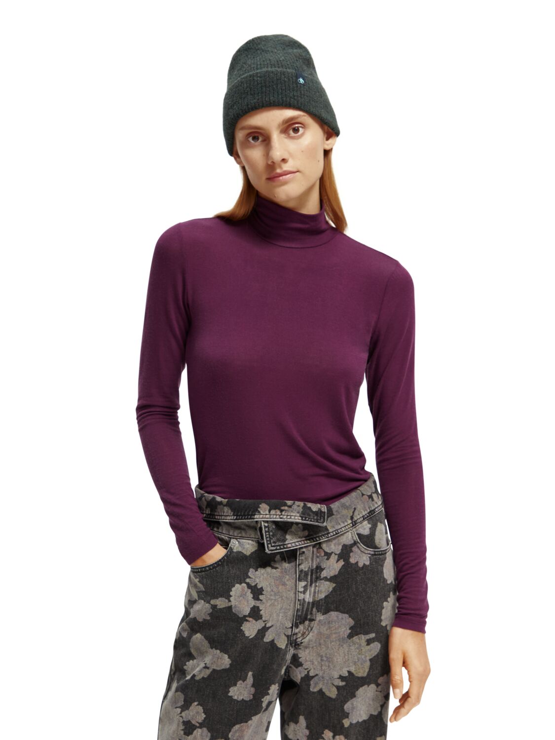 

Водолазка женская Scotch & Soda 168850/5115 фиолетовая S, 168850/5115