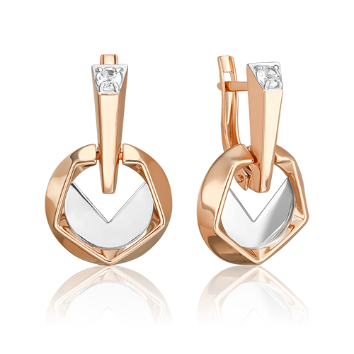 

Серьги из белого золота/красного золота с топазом PLATINA jewelry 02-5044-00-201-1111, 02-5044-00-201-1111