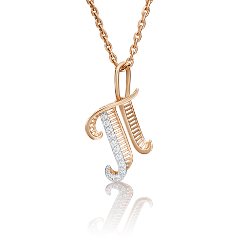 

Кулон из красного золота с фианитом PLATINA jewelry 03-2448-П-401-1110-03, 03-2448-П-401-1110-03