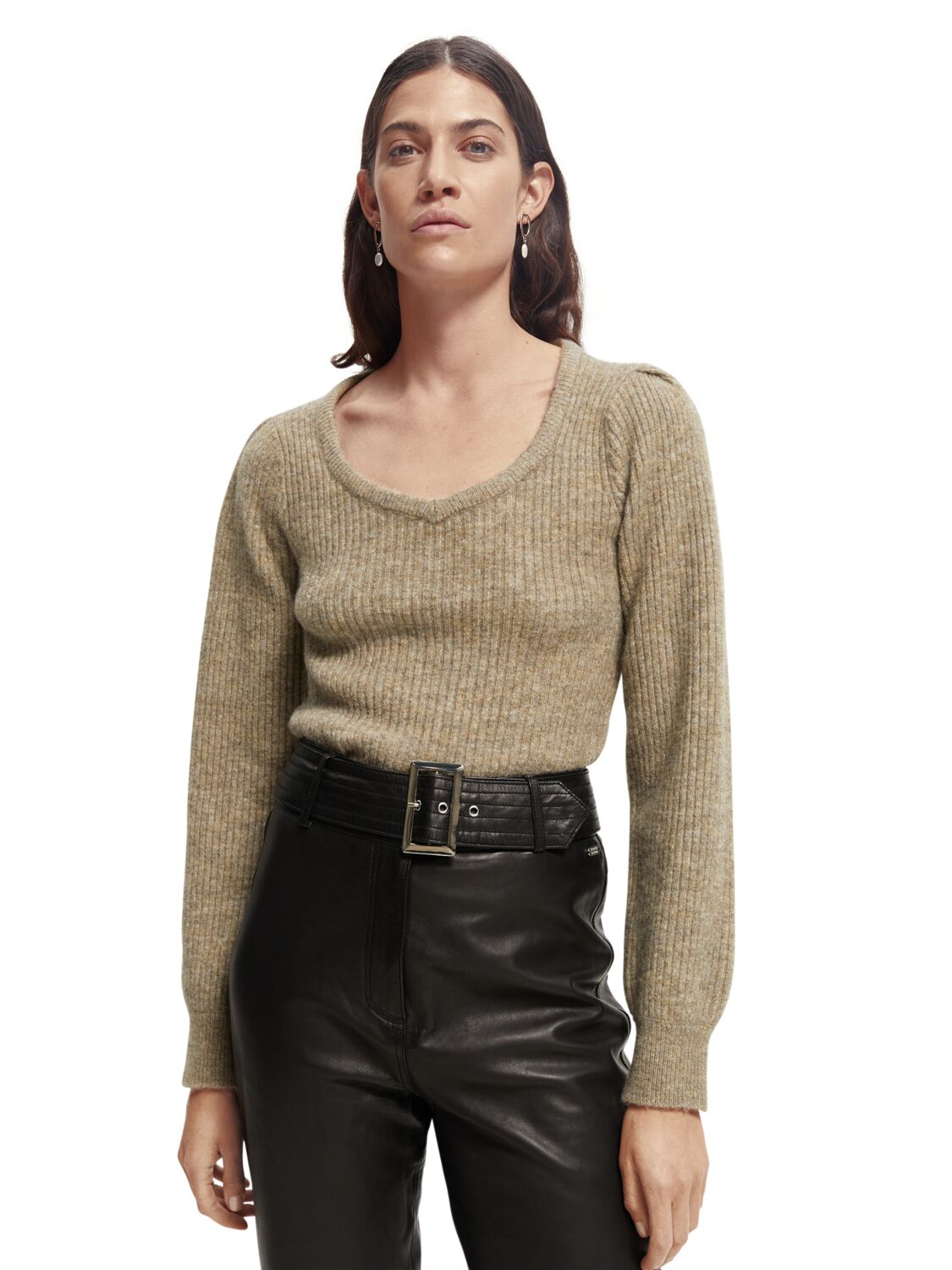 

Пуловер женский Scotch & Soda 168899/0606 бежевый S, 168899/0606