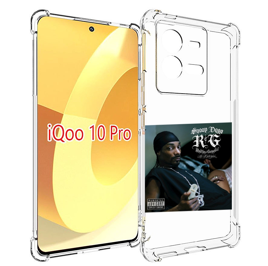 

Чехол MyPads Snoop Dogg R&G (RHYTHM & GANGSTA) для Vivo iQOO 10 Pro, Прозрачный, Tocco