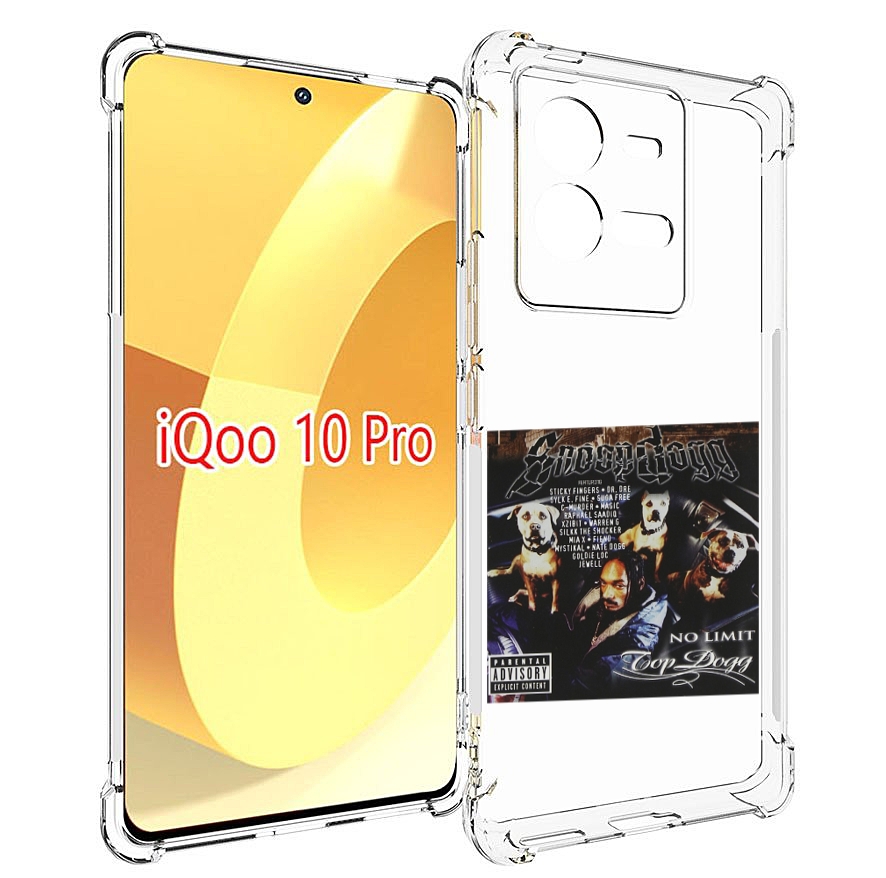 

Чехол MyPads Snoop Dogg NO LIMIT TOP DOGG для Vivo iQOO 10 Pro, Прозрачный, Tocco