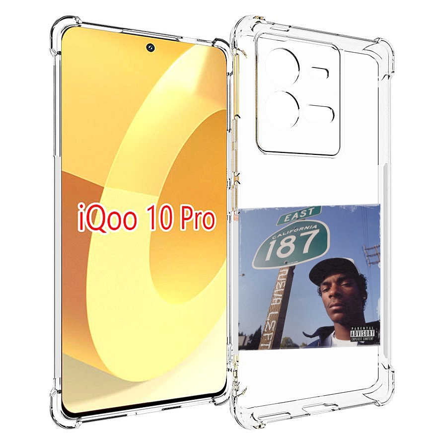 

Чехол MyPads Snoop Dogg NEVA LEFT для Vivo iQOO 10 Pro, Прозрачный, Tocco