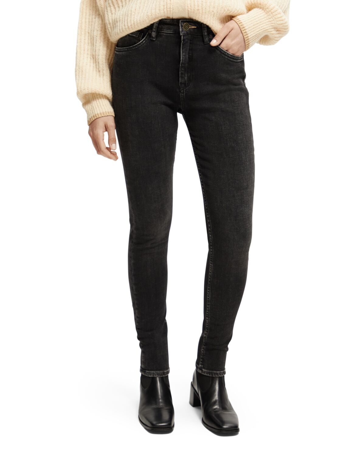 

Джинсы женские Scotch & Soda 167037/4959 черные 26/32, 167037/4959