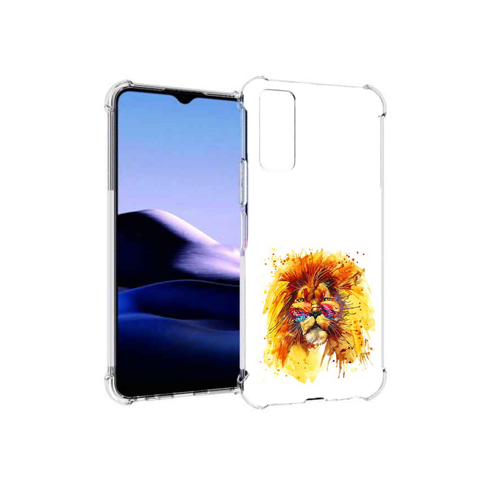 

Чехол MyPads Tocco для Vivo Y20 лев в очках (PT154038.379.436), Прозрачный, Tocco
