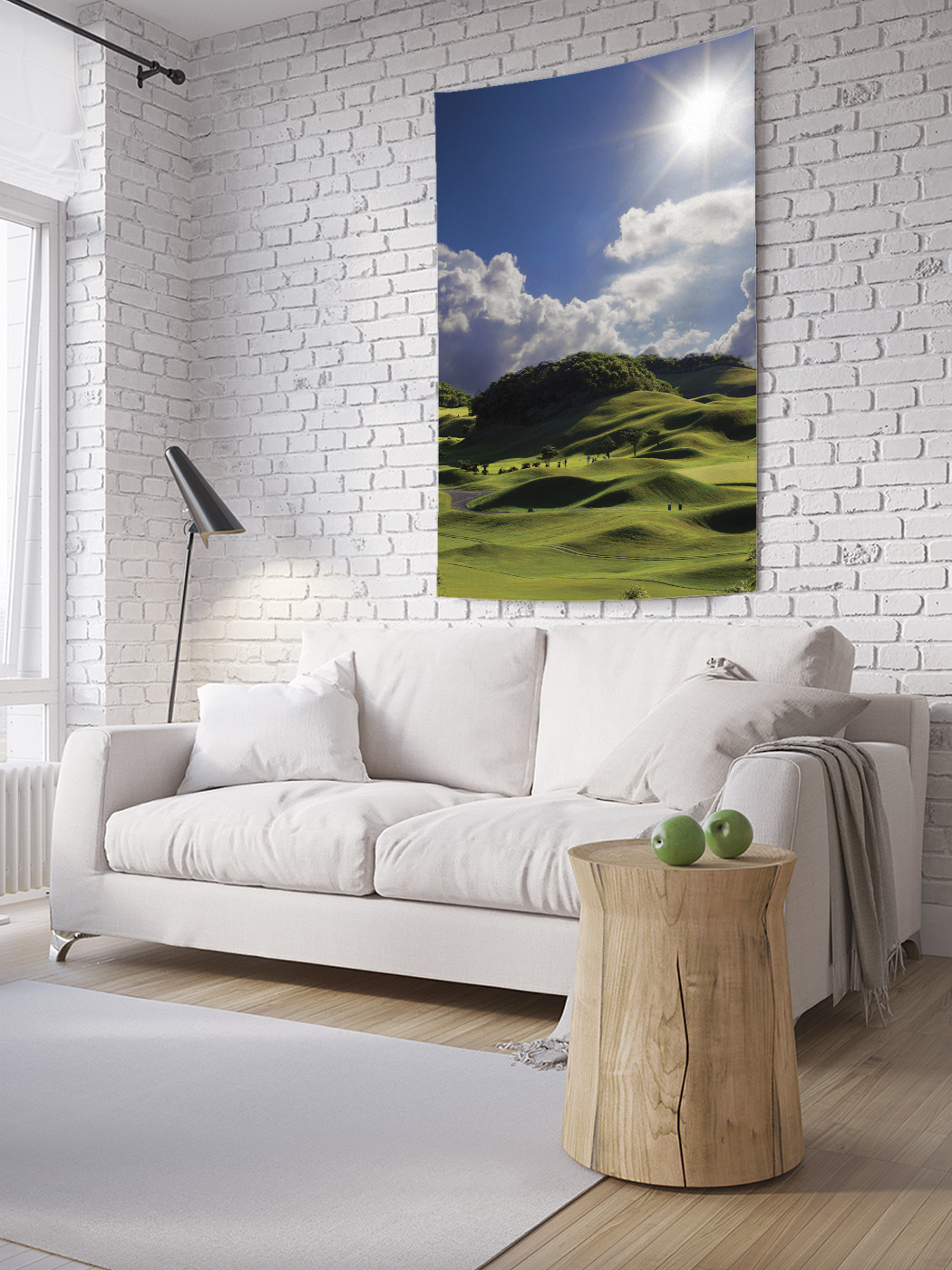 

Вертикальное фотопанно на стену JoyArty Холмы спокойствия 150x200 см, Холмы спокойствия