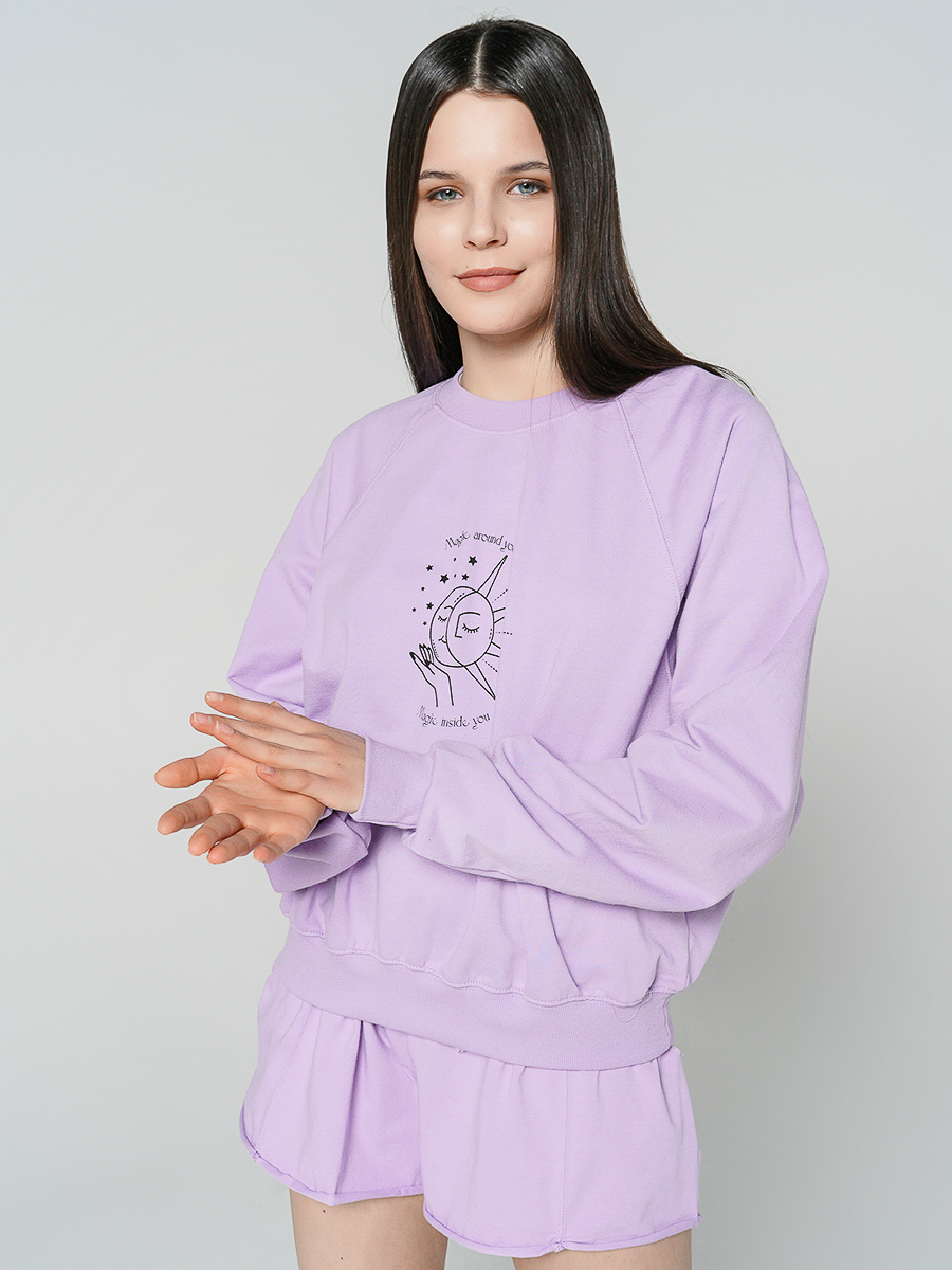

Толстовка женская ТВОЕ 80167 фиолетовая XS, 80167