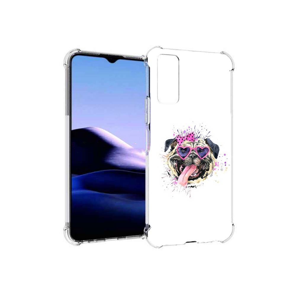 

Чехол MyPads Tocco для Vivo Y20 Веселая собака (PT154038.379.43), Прозрачный, Tocco