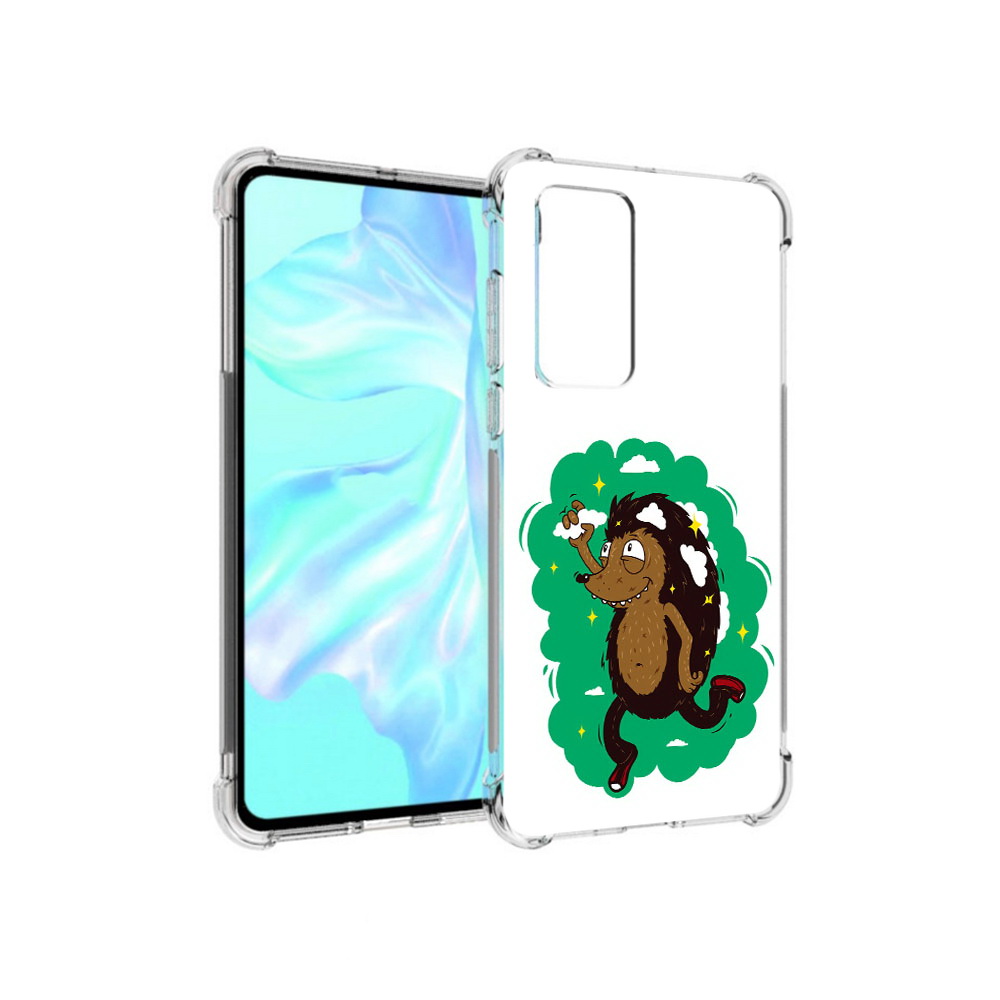 

Чехол MyPads Tocco для Huawei P40 Ежик в облаках, Прозрачный, Tocco