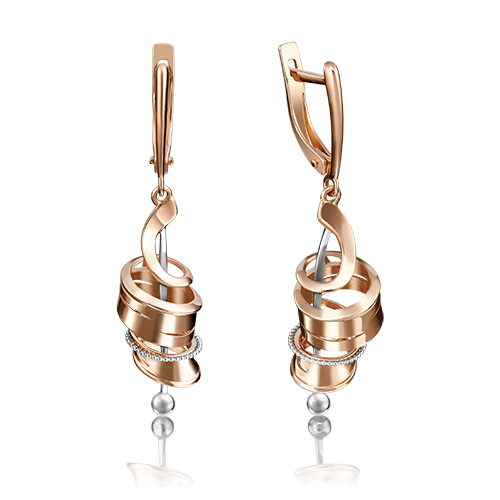 

Серьги из красного золота PLATINA jewelry 02-4089-00-000-1110-48, 02-4089-00-000-1110-48