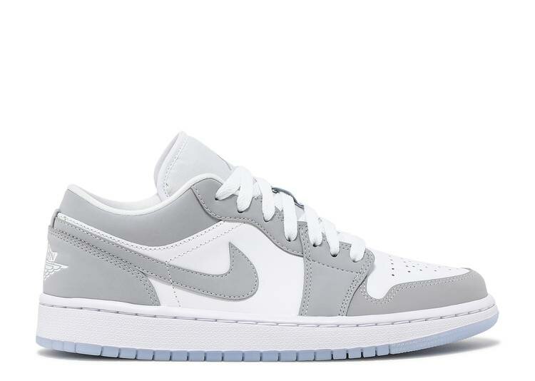 

Кеды женские Nike Air Jordan 1 Low GS серые 38 EU, Серый, Air Jordan 1 Low GS