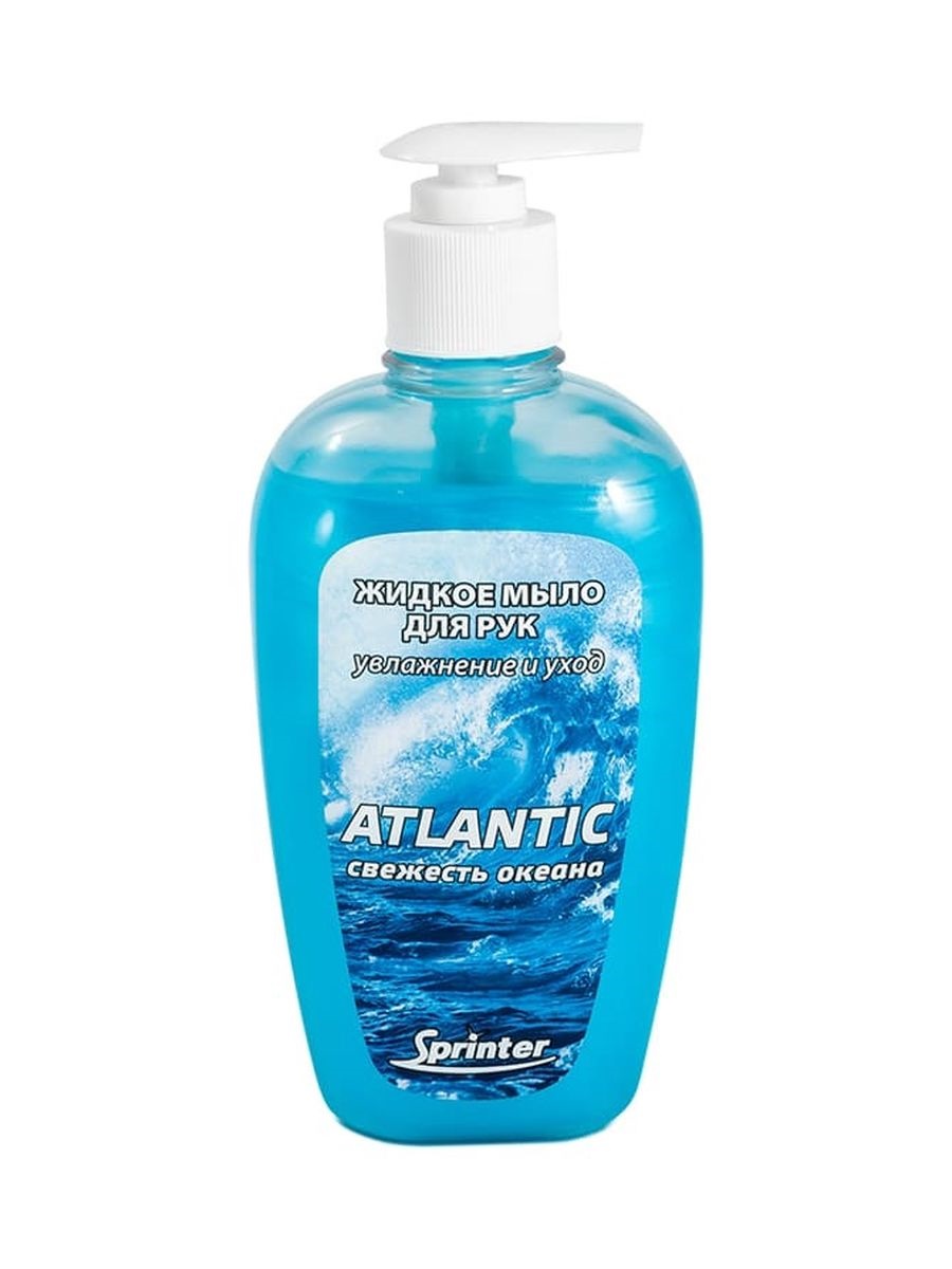 Жидкое мыло Sprinter Atlantic 1 литр с дозатором